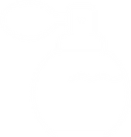 Outline icon of a perfume or spray bottle with bulb atomizer.